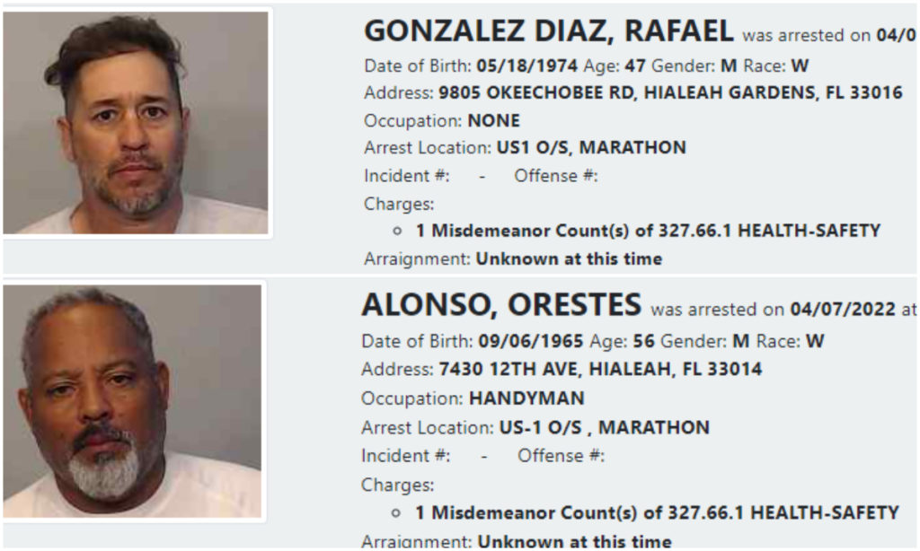 Detienen a dos cubanos de Hialeah sospechosos de tráfico de inmigrantes (1)