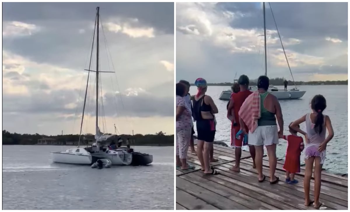 Bote estadounidense en Puerto Padre