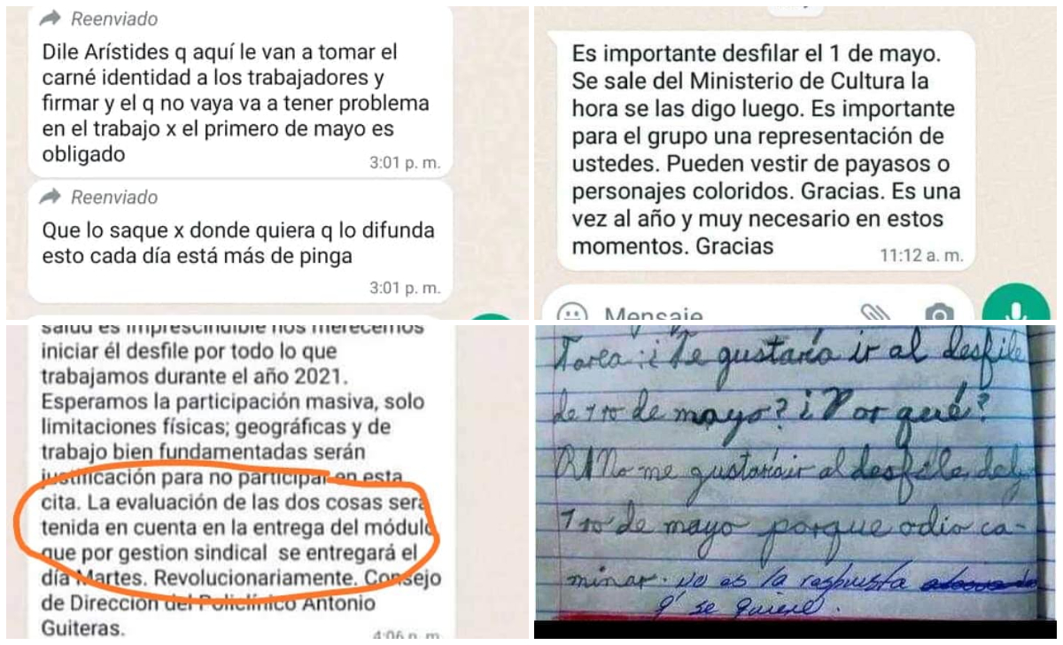 Cubanos denuncian qué hay detrás de la supuesta _masividad_ del Primero de Mayo