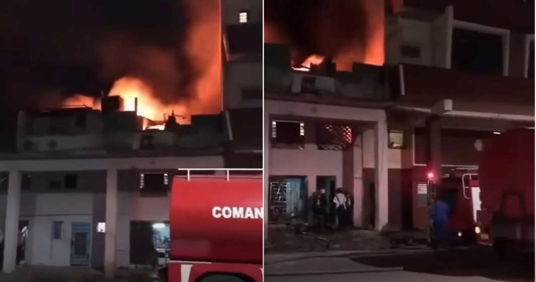 Incendio en Centro Habana