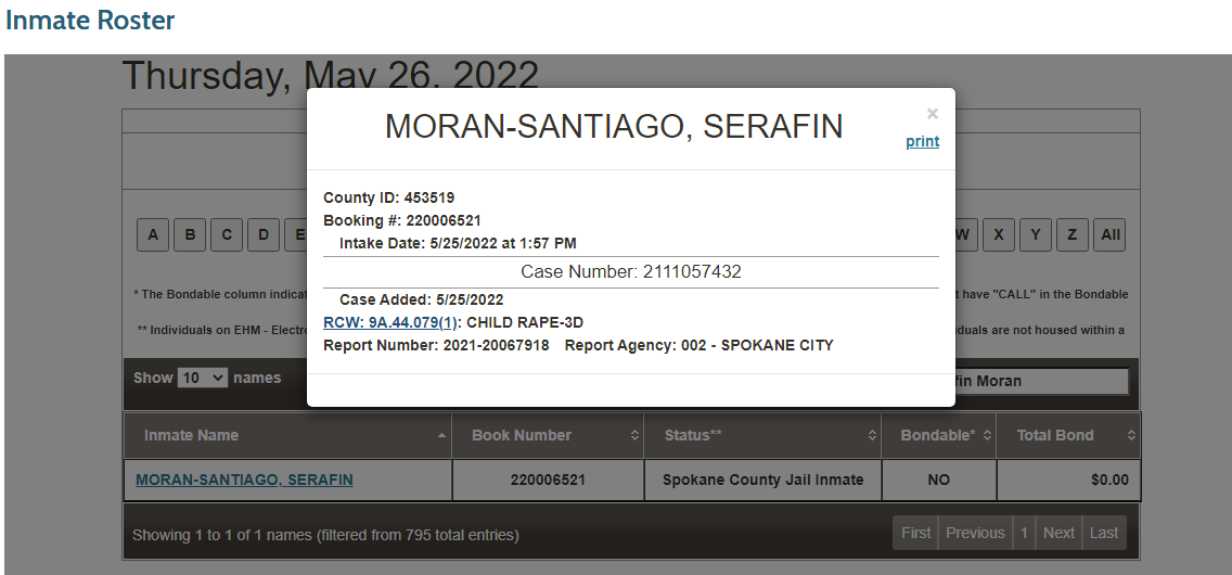 Opositor cubano Serafín Moran es acusado por violación de un menor de edad en Washington (2)