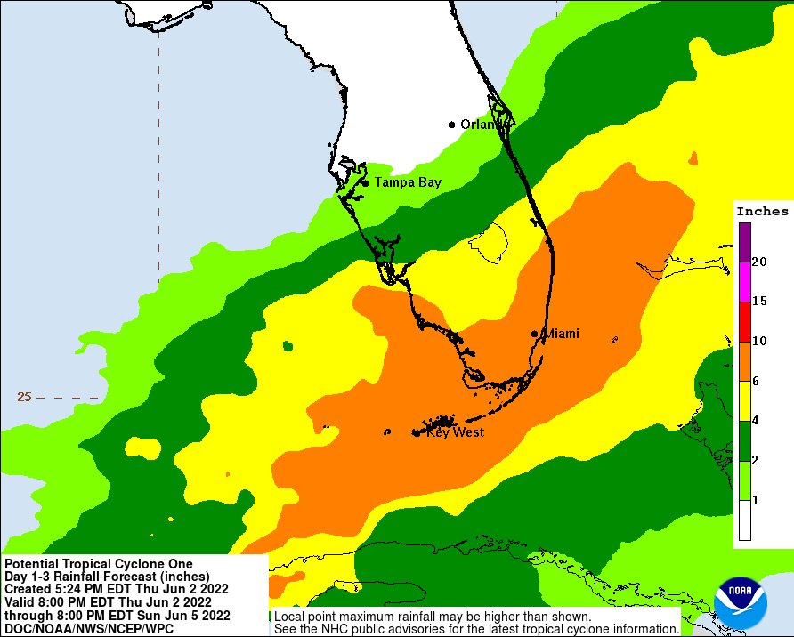 Centro Nacional de Huracanes emite primer aviso sobre la potencial tormenta tropical Alex