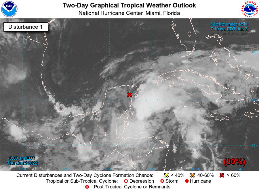El Dr. Rubiera advierte sobre intensas lluvias en el occidente cubano mapa