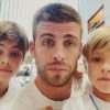 Gerard Pique y sus hijos