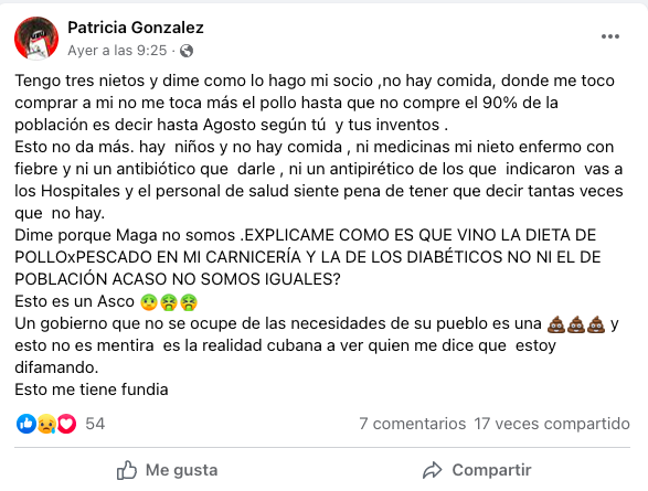 Los cubanos denuncian en las redes sociales la miseria que viven