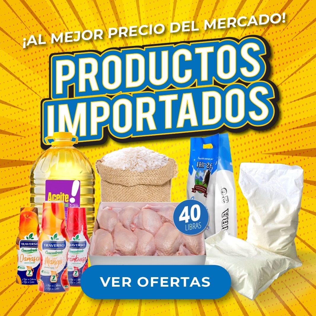 Alimentos y productos importados para entregar a domicilio en Cuba