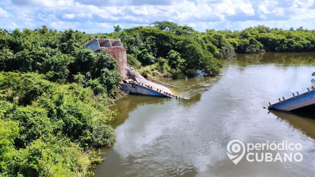 Colapsa puente sobre el río Sagua que unía el poblado de Sitiecito con la cabecera municipal (3)