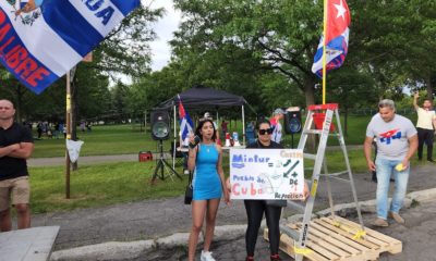Cubanos libres en Canadá protestan contra un festival respaldado por el régimen castrista 2