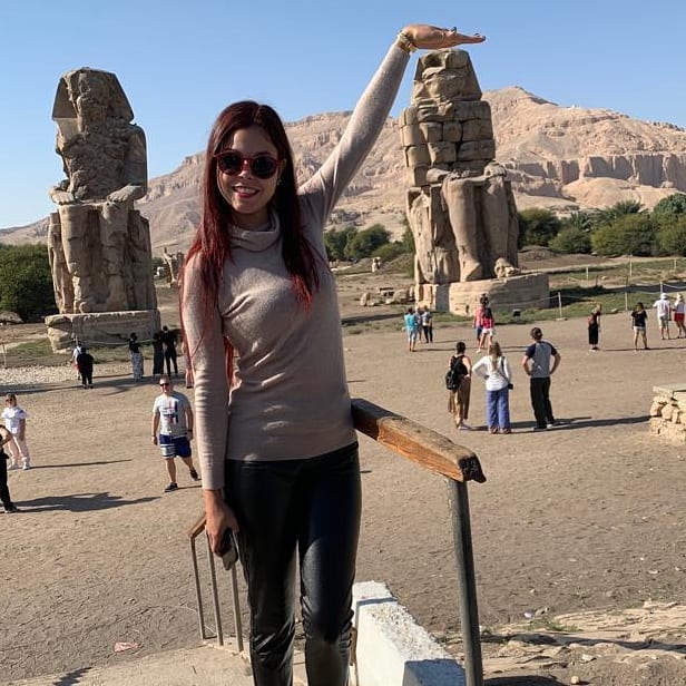 Egipto- peiodista-Elizabeth Cánova-Instagram