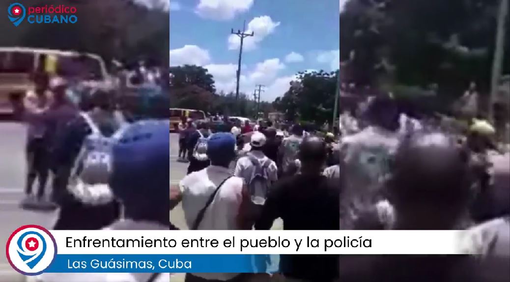 En Las Guásimas el pueblo se enfrenta a la policía por agredir a una embarazada