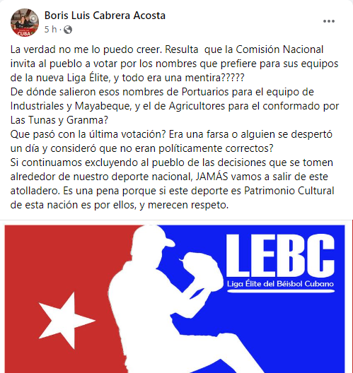 mentiras de la Comisión Nacional de Béisbol