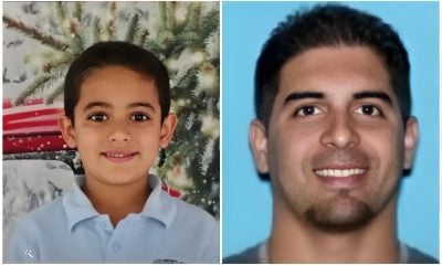 Jorge Gabriel Morales, hijo de una madre cubana, fue encontrado en Canadá tras ser presuntamente secuestrado por su padre. (Collage: Capturas de América Tevé - YouTube)