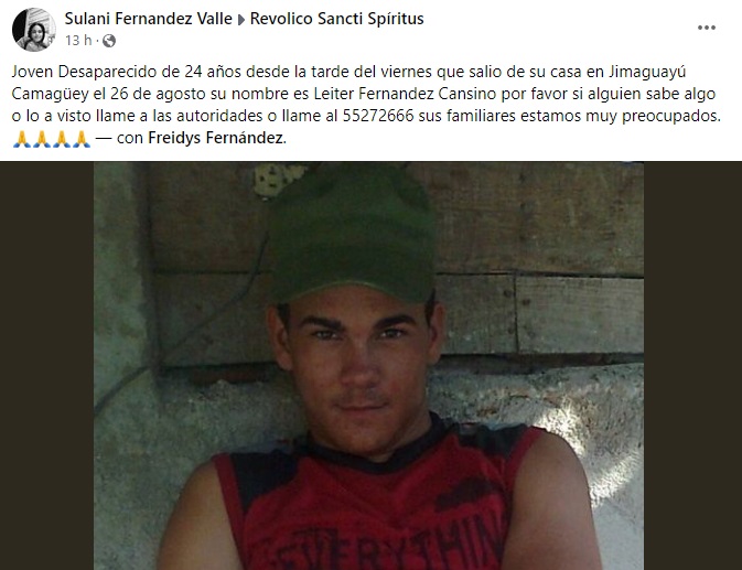 Joven residente en Camagüey está desaparecido desde hace cinco días
