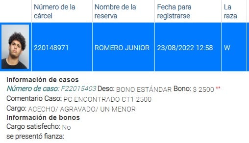 Joven venezolano arrestado por presuntamente acosar a una niña en Hialeah