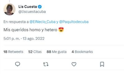 Lis Cuesta y su escaso sentido del humor