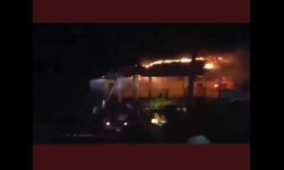 incendio de ranchón estatal en Holguín