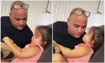 Andy Vázquez y su hija Isabella