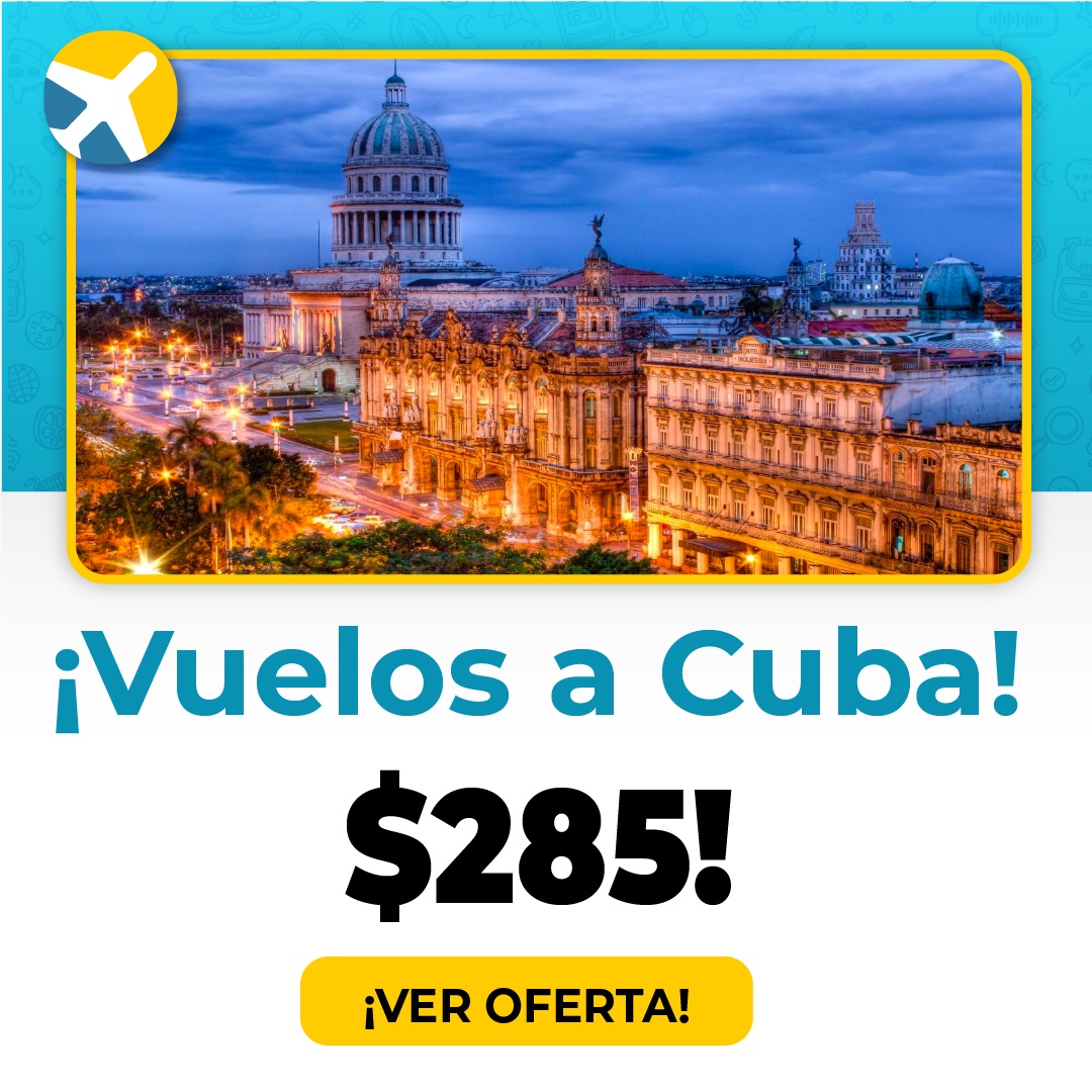 Aprovecha vuelos a Cuba desde 285 dólares a través de esta aplicación