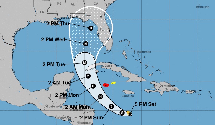 Declaran estado de emergencia en toda Florida por el posible impacto del ciclón Ian