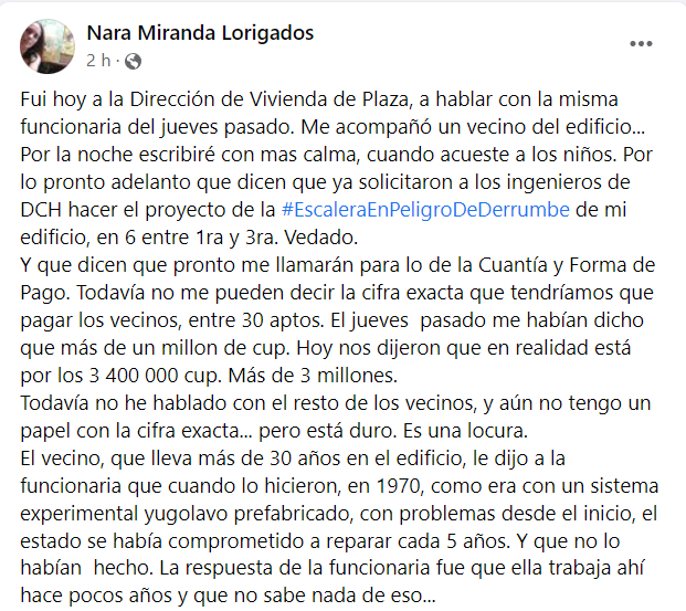 Gobierno cubano cobrará 3.4 millones de pesos a vecinos de un edifici (2)