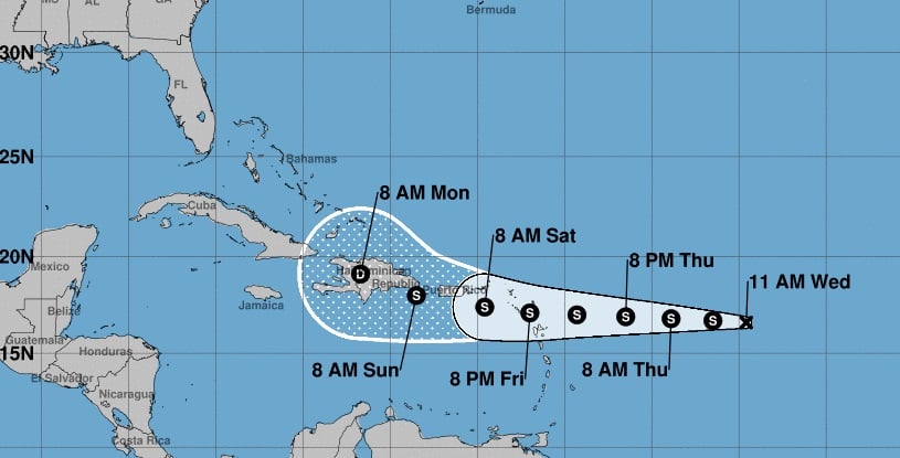 Se forma nueva depresión tropical que se internaría en el Caribe en los próximos días