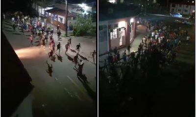 Cadetes de escuela miliar forman Brigadas de Respuesta Rápida armadas con palos para reprimir a manifestantes en La Habana