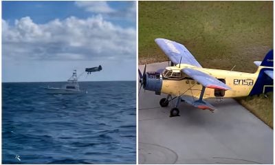 Captan el vuelo al nivel del mar de la avioneta An-2 cuando iba rumbo a la Florida