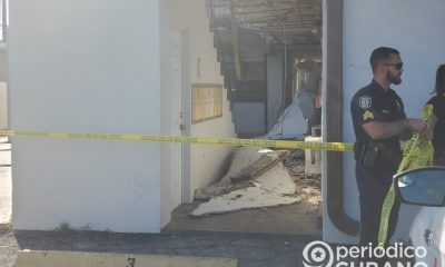 Derrumbe parcial en un pequeño edificio ubicado en la ciudad de Hialeah