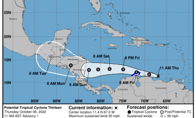 Posible huracán se dirige a Nicaragua, representa un peligro para los cubanos migrantes