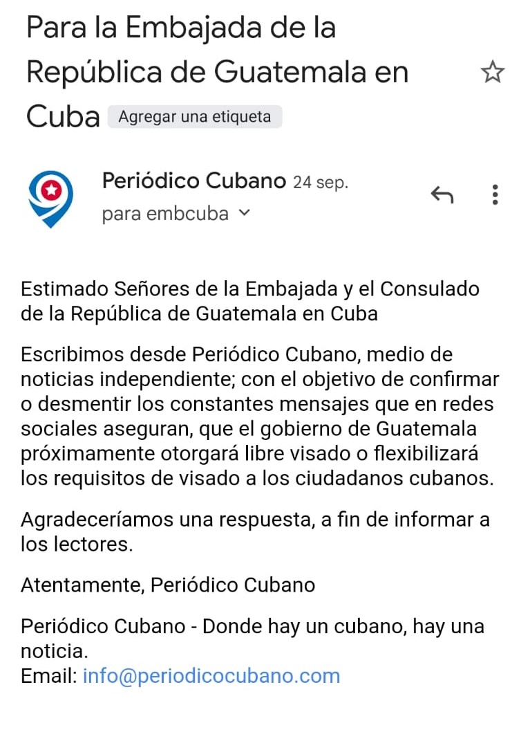 ¿Guatemala otorgará libre visado para los cubanos