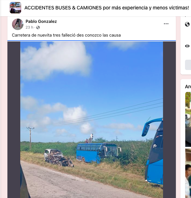 Accidente en Nuevitas
