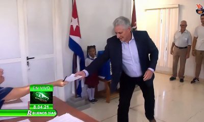 Díaz-Canel evidencia la farsa electoral quería votar sin boleta