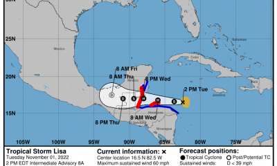 Huracán Lisa representa un peligro para los migrantes que transitan por Centroamérica