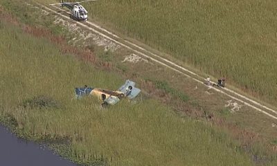 Reportan la caída de un pequeño avión en los Everglades
