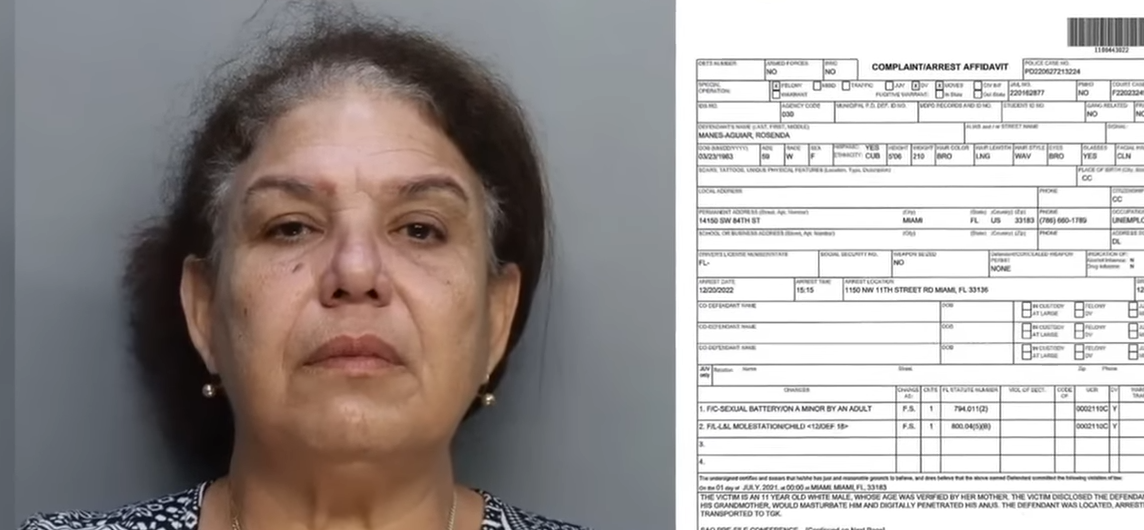 Abuela cubana de Kendall acusada de abusar sexualmente de su nieto-foto-captura de pantalla