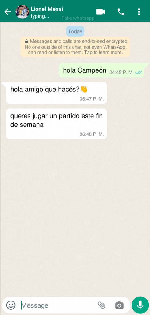 Broma WhatsApp