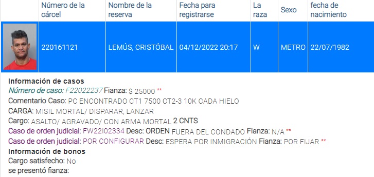 Cubano sospechoso de hacer varios disparos en medio de una persecución en Hialeah