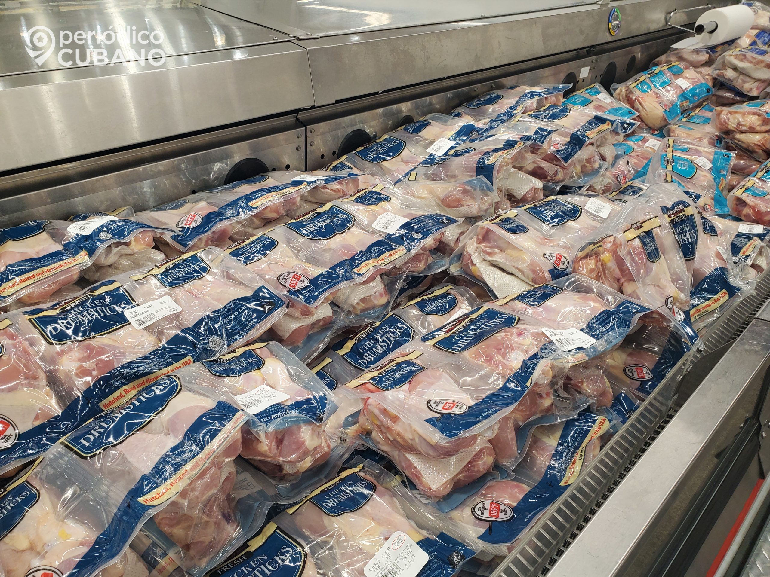 Descienden en más de un tercio las exportaciones de pollo estadounidense en Cuba durante octubre