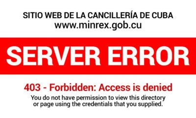 Hackean sitio del MINREX