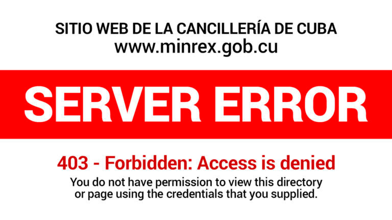 Hackean sitio del MINREX
