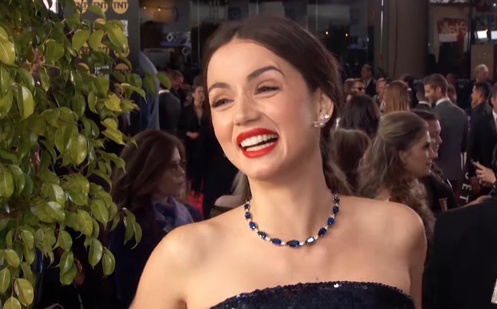 Ana de Armas en Globo de Oro 2020-Captura de pantalla