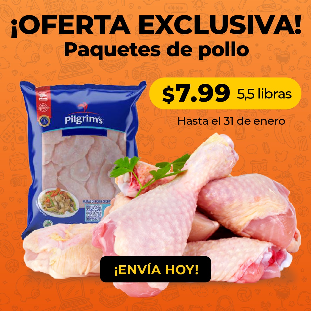 Aprovecha la oferta de paquetes de pollo con entrega gratis a domicilio en La Habana