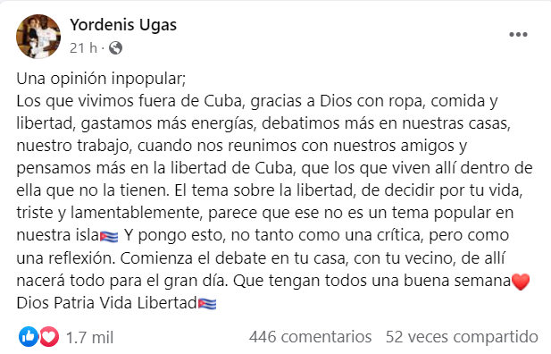 El boxeador cubano Yordenis Ugás emite una opinión “impopular” en sus redes sociales