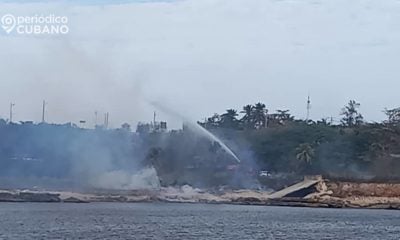 Se incendia la maleza del Morro de La Habana (8)