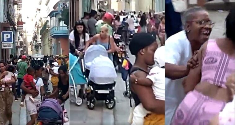 rocian-con-spray-a-madres-en-una-cola-por-panales-cubanos por el mundo