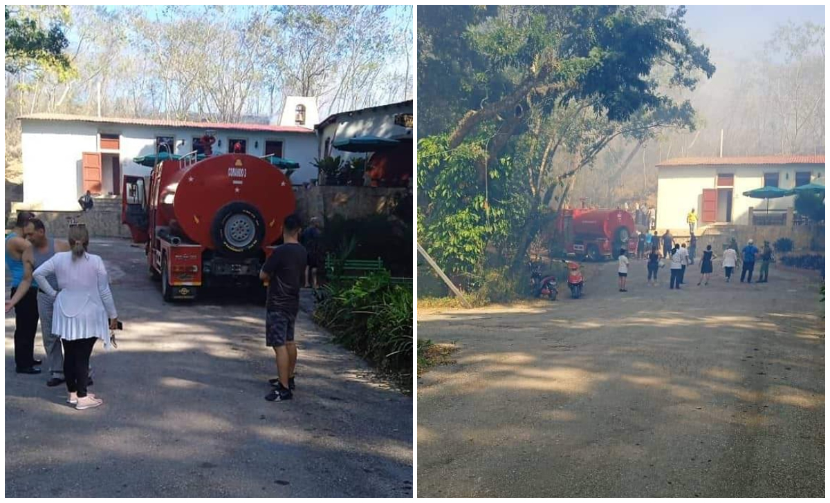 ¿Se incendió el restaurante El Bodegón cuando Díaz-Canel estaba en Santa Clara?