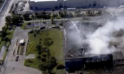 Alertan sobre la contaminación a causa del incendio en la planta de reciclaje de Doral (2)