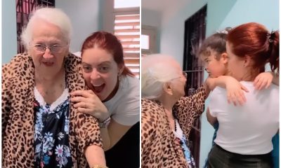 Claudia Valdés visita a su abuela en Cuba