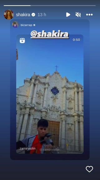 Shakira responde a Zamir