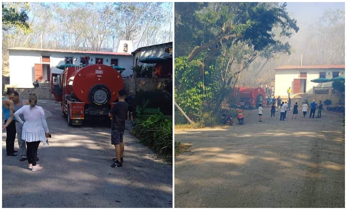 ¿Se incendió el restaurante El Bodegón cuando Díaz-Canel estaba en Santa Clara?